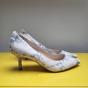 Cole Haan Vesta Ivory Snakeskin Pump
